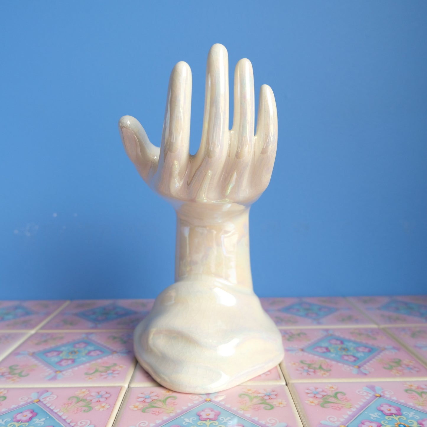 Vintage F.S. Faianta Sighisoara hand vase