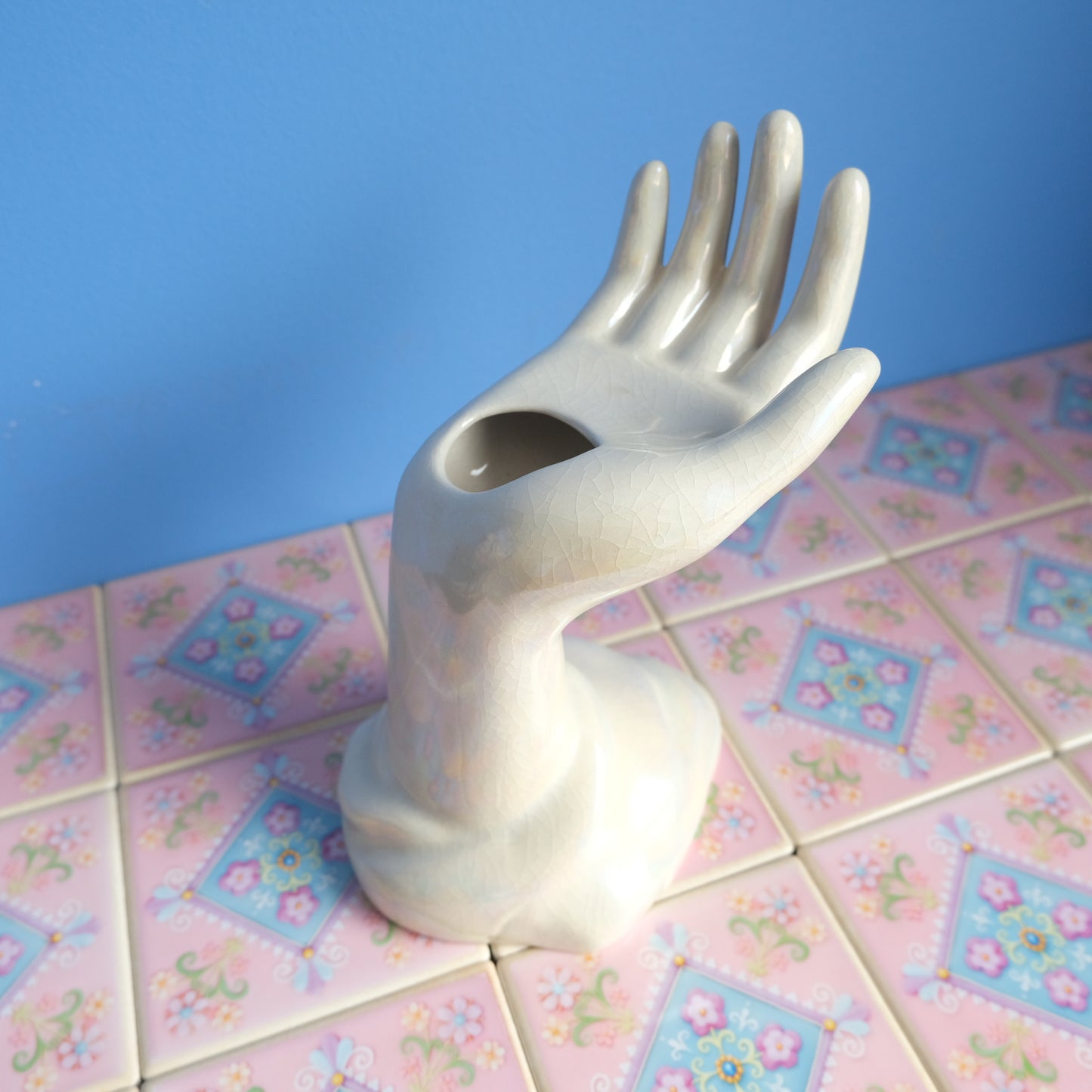 Vintage F.S. Faianta Sighisoara hand vase