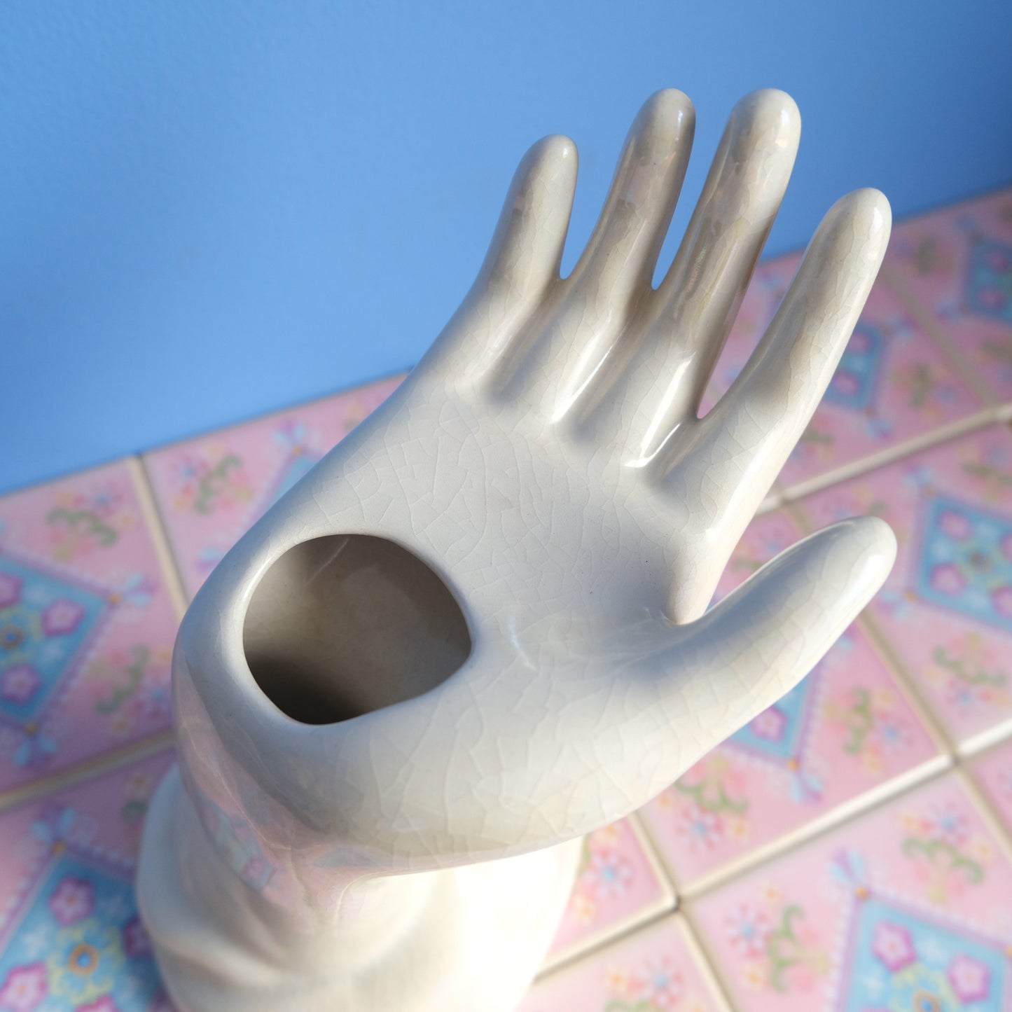 Vintage F.S. Faianta Sighisoara hand vase