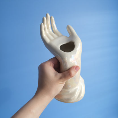 Vintage F.S. Faianta Sighisoara hand vase