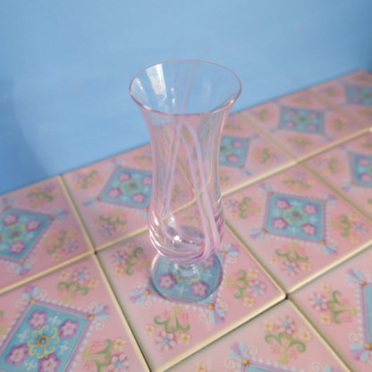 Vintage Caithness pink slim vase
