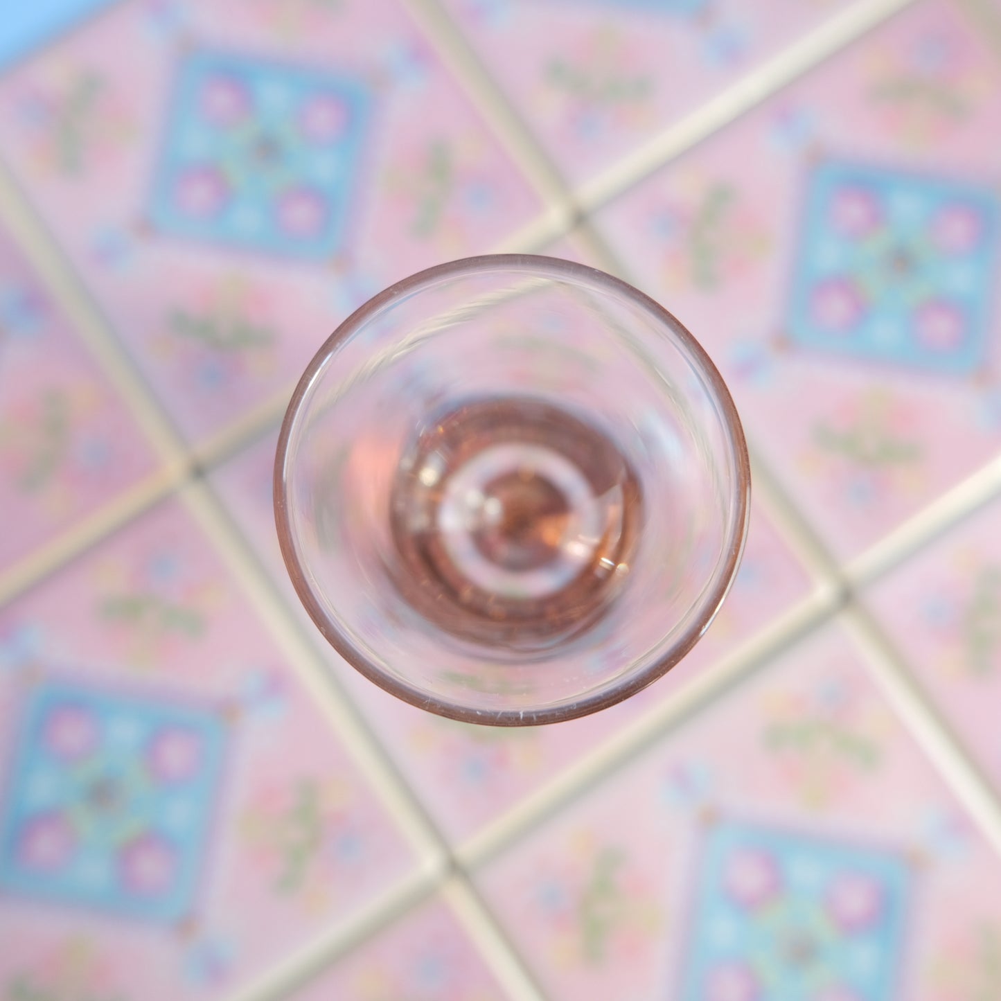 Vintage orange bubble glass bud vase