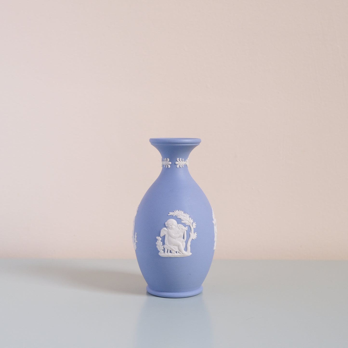 Vintage Wedgwood Jasperware Blue Posy Vase