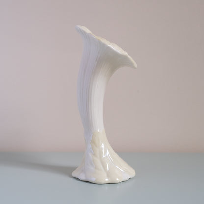 Vintage BELLEEK Jack-in-the-Pulpit Vase