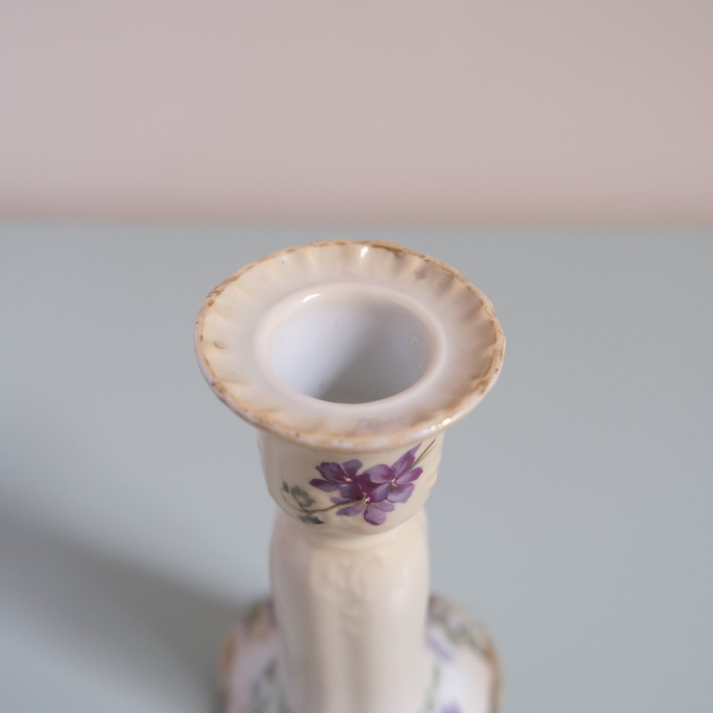 Vintage Pair Of Vioret Candle Holders