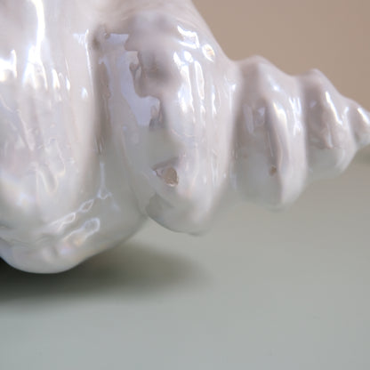 Vintage Conch Sea Shell Planter Pot Vase