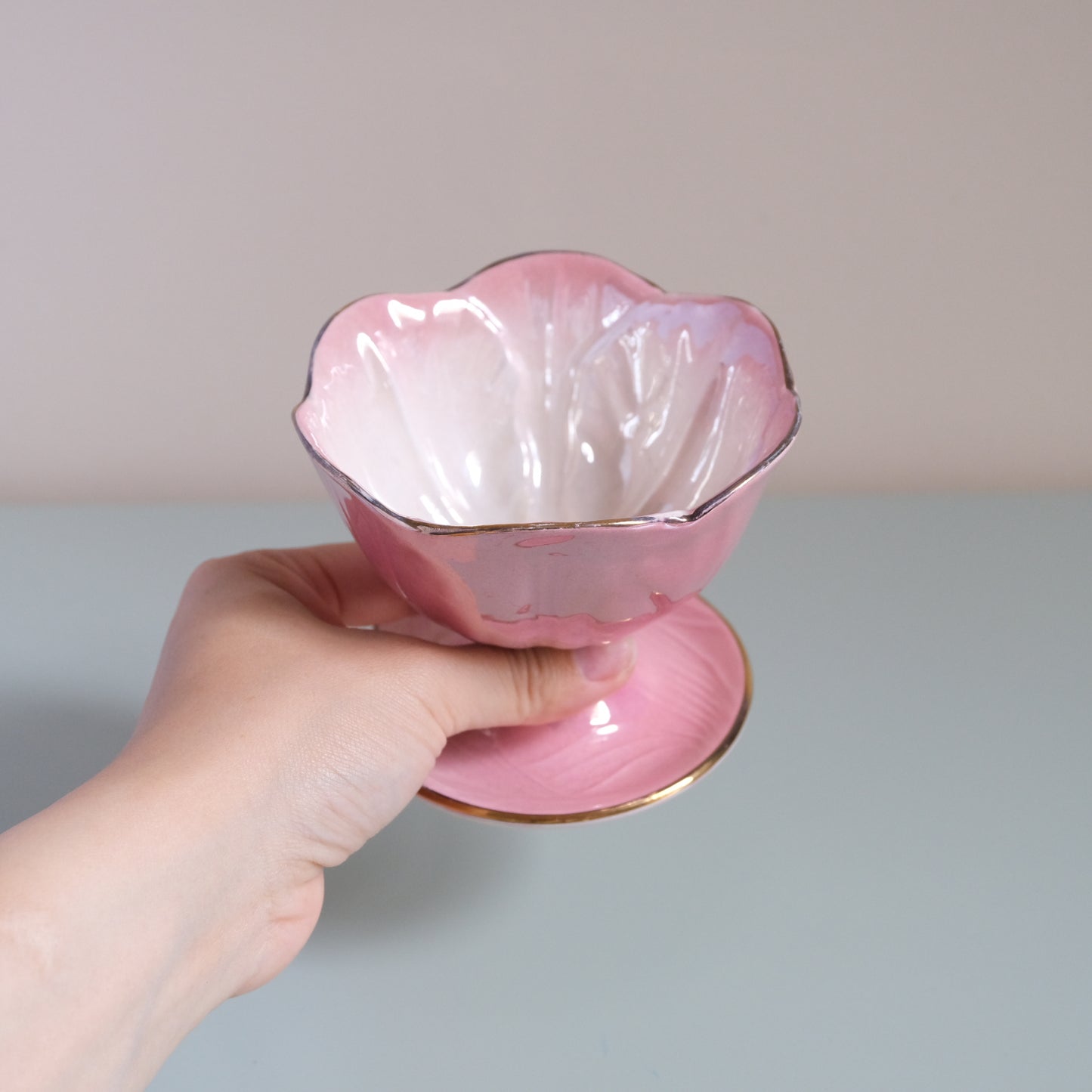 Vintage MALING Lustreware Dessert Bowl
