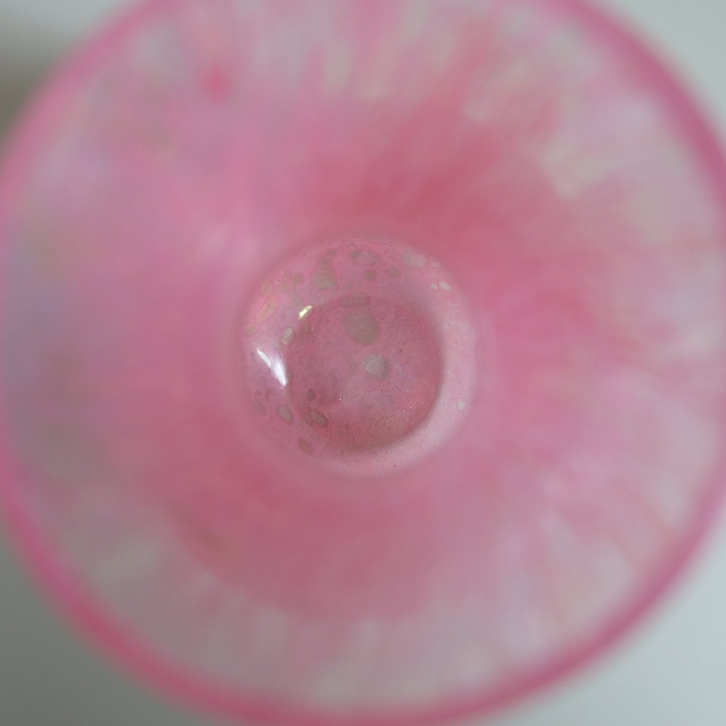 Vintage Heron Glass Pink Vase