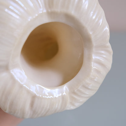 Vintage BELLEEK Jack-in-the-Pulpit Vase