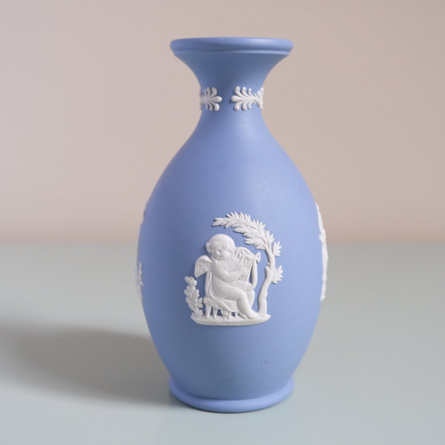 Vintage Wedgwood Jasperware Blue Posy Vase