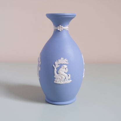 Vintage Wedgwood Jasperware Blue Posy Vase