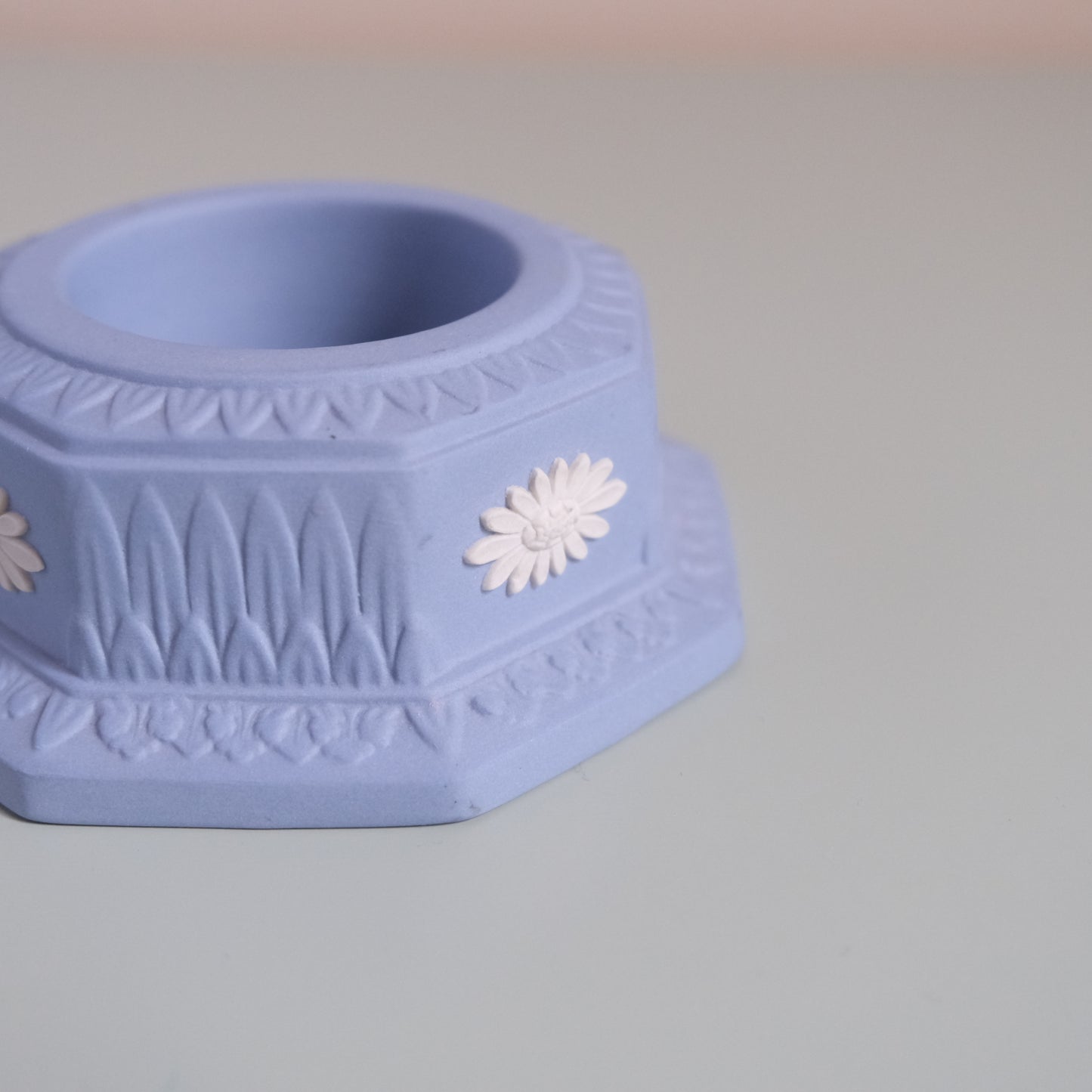 Vintage Wedgwood Jasperware Tea Light Candle Holder