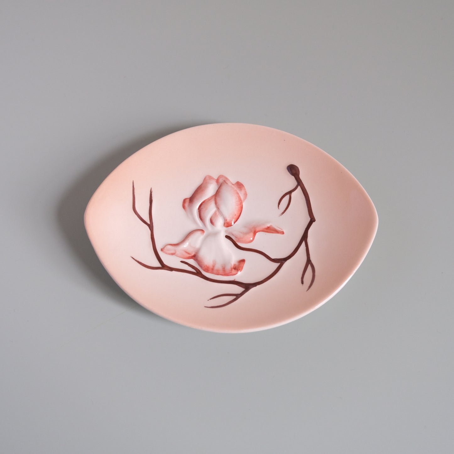 Vintage Carlton Ware Magnolia Trinket Dish - Pink