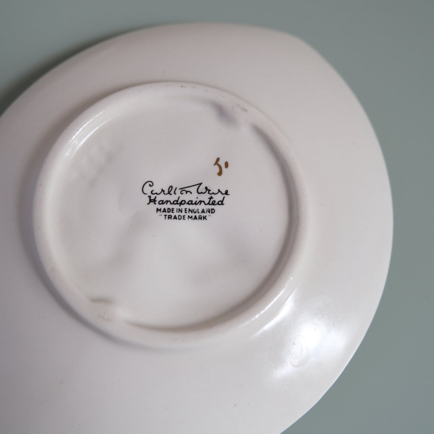 Vintage Carlton Ware Magnolia Trinket Dish - White