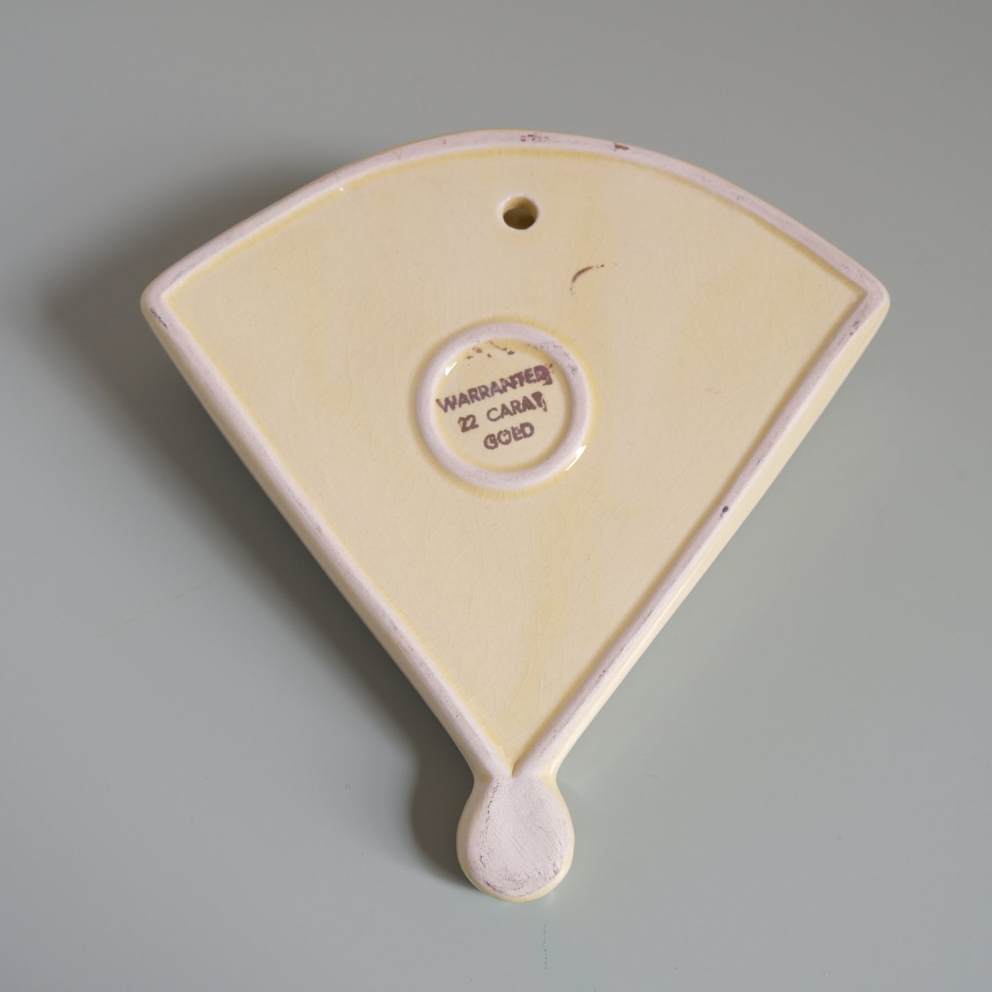 Vintage Fan Shaped Wall Pocket Vase