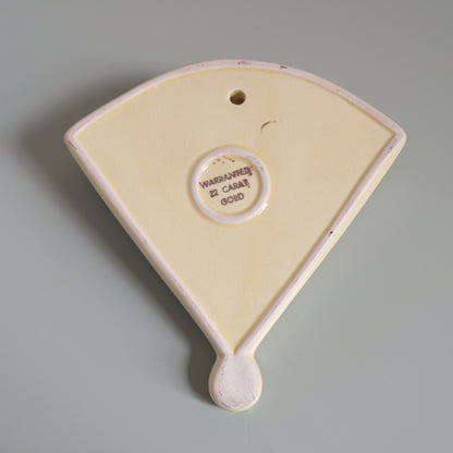 Vintage Fan Shaped Wall Pocket Vase