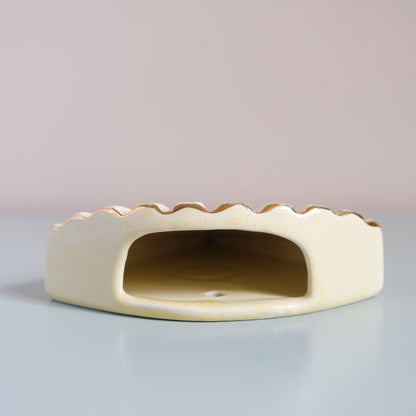 Vintage Fan Shaped Wall Pocket Vase