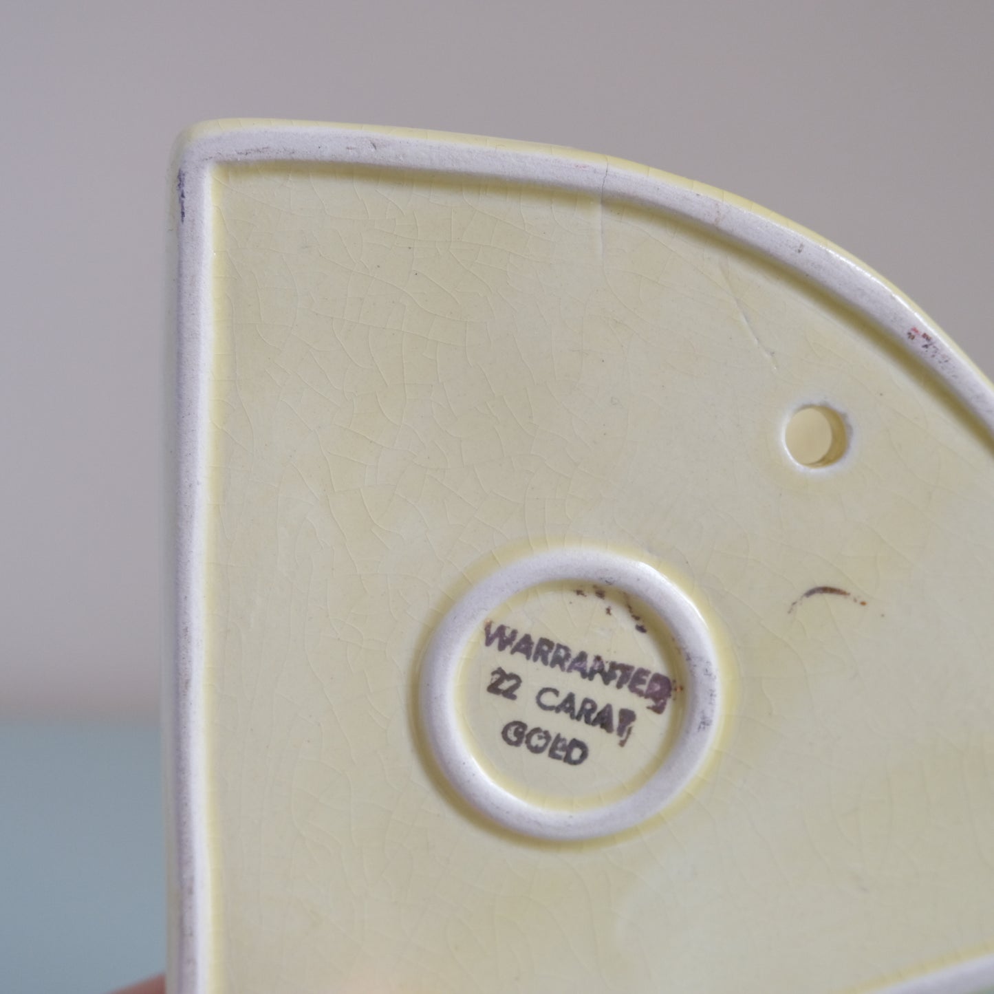 Vintage Fan Shaped Wall Pocket Vase