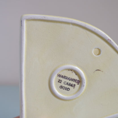 Vintage Fan Shaped Wall Pocket Vase