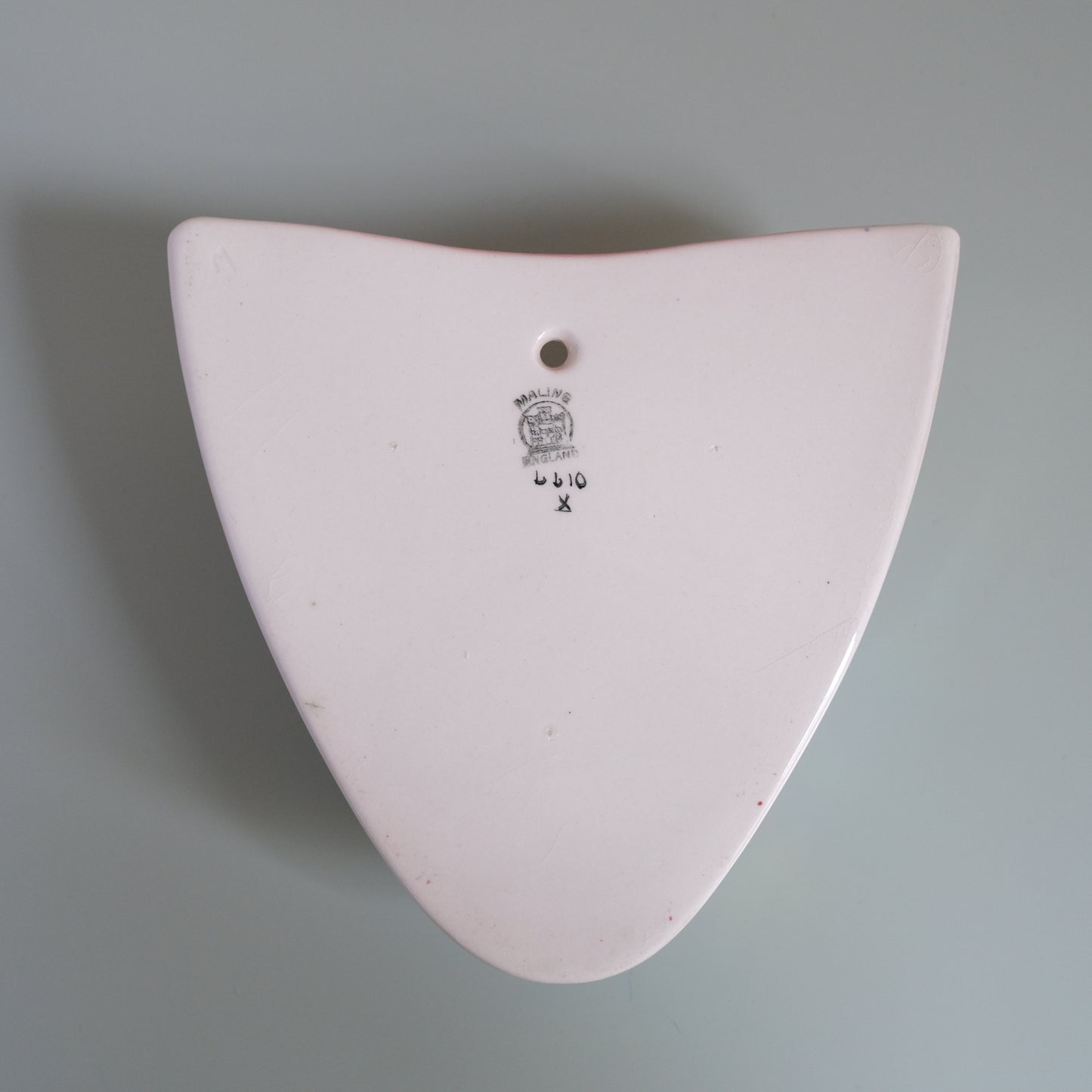 Vintage MALING Lustreware Floral Wall Pocket Vase