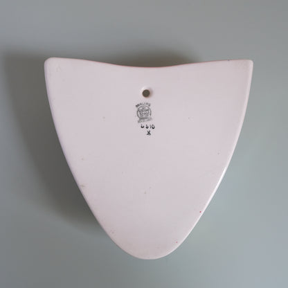 Vintage MALING Lustreware Floral Wall Pocket Vase