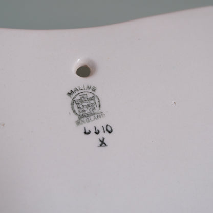 Vintage MALING Lustreware Floral Wall Pocket Vase