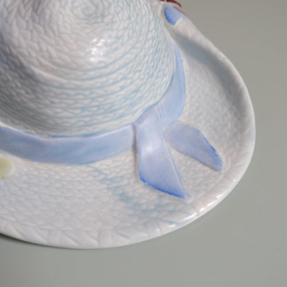 Vintage Beswick Ware Floral Hat Wall Pocket Vase