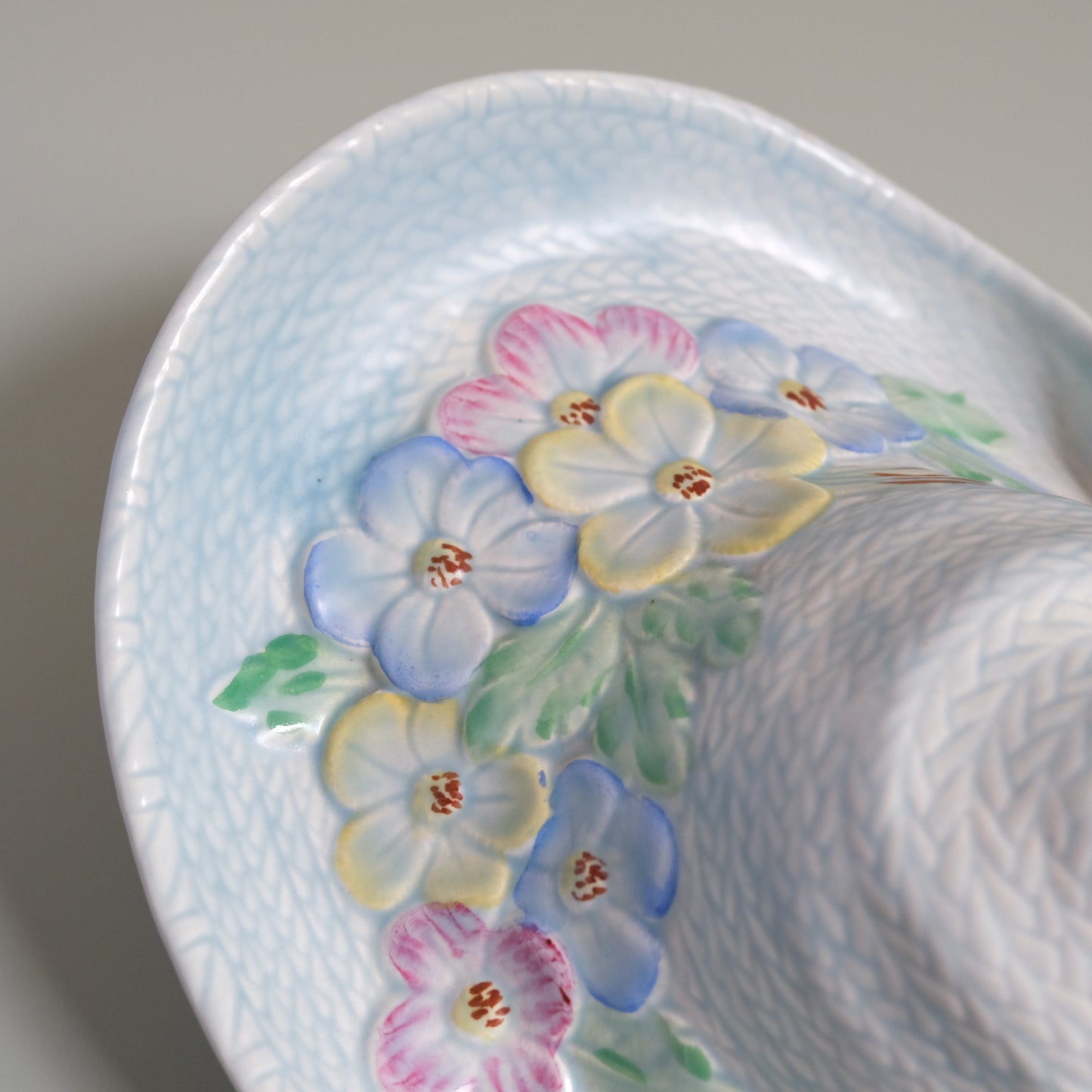 Vintage Beswick Ware Floral Hat Wall Pocket Vase