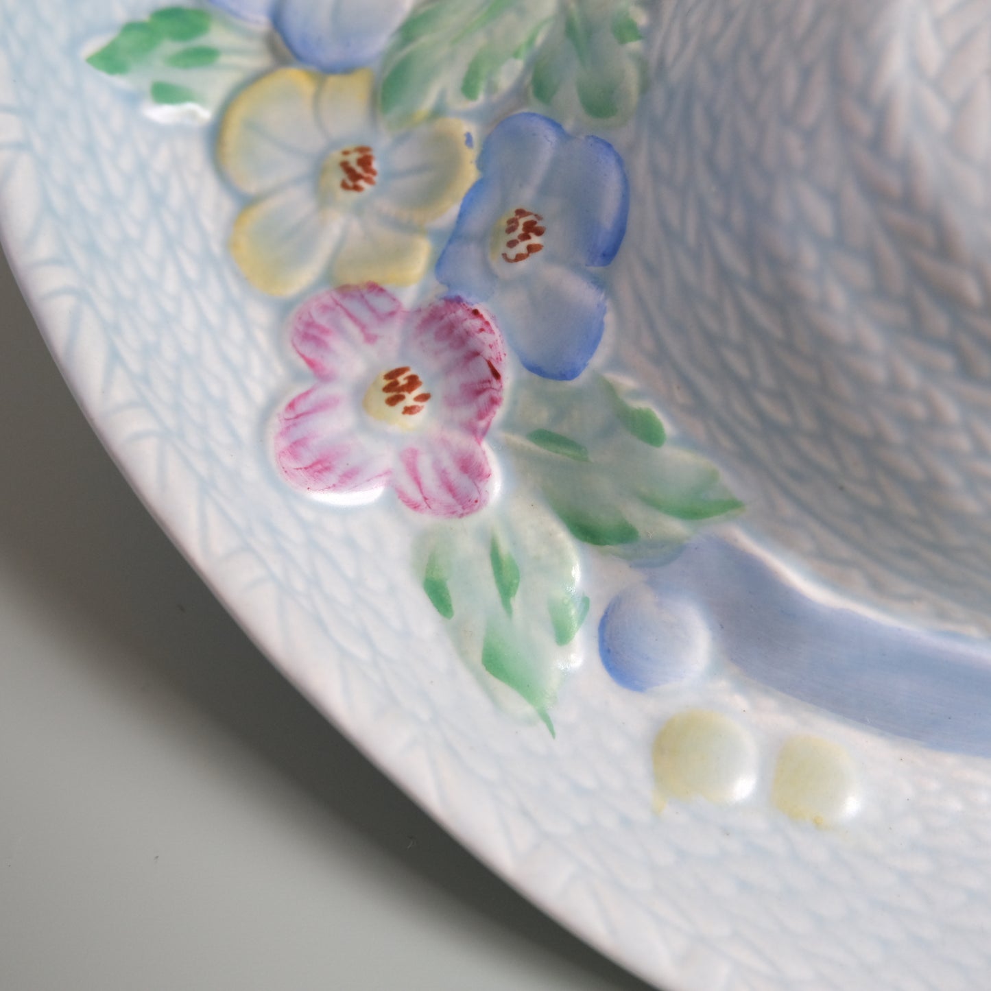 Vintage Beswick Ware Floral Hat Wall Pocket Vase