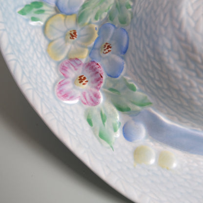 Vintage Beswick Ware Floral Hat Wall Pocket Vase