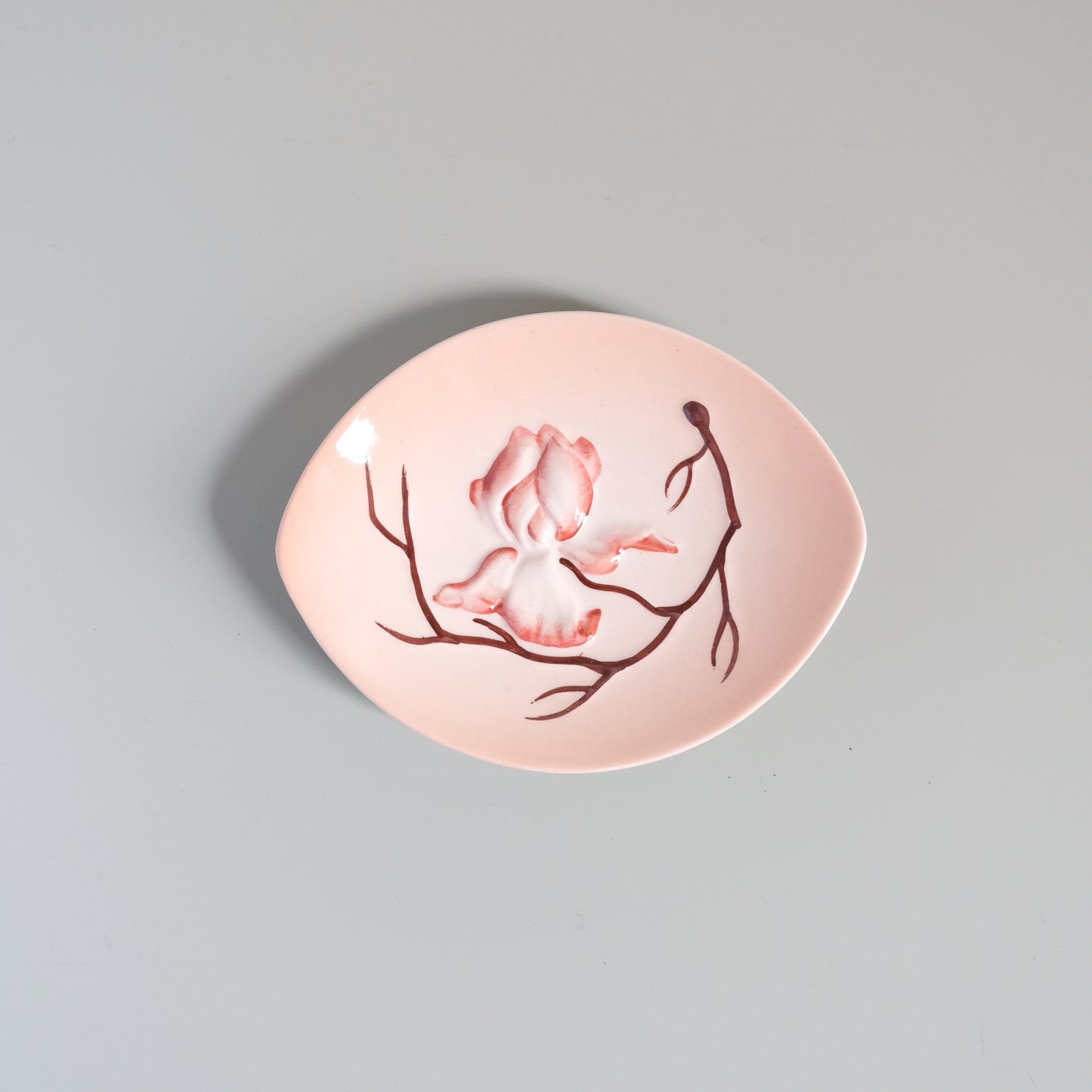 Vintage Carlton Ware Magnolia Trinket Dish - Pink
