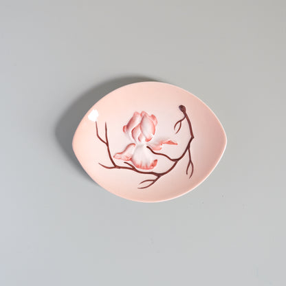 Vintage Carlton Ware Magnolia Trinket Dish - Pink