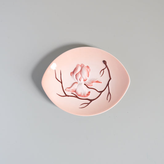 Vintage Carlton Ware Magnolia Trinket Dish - Pink