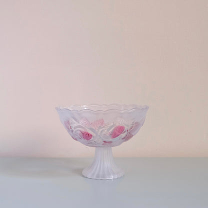 Vintage WALTHER GLAS Rose Dessert Bowl