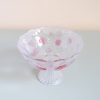 Vintage WALTHER GLAS Rose Dessert Bowl