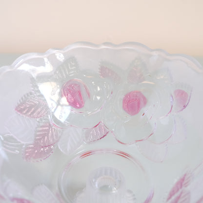 Vintage WALTHER GLAS Rose Dessert Bowl