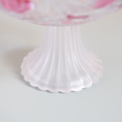 Vintage WALTHER GLAS Rose Dessert Bowl