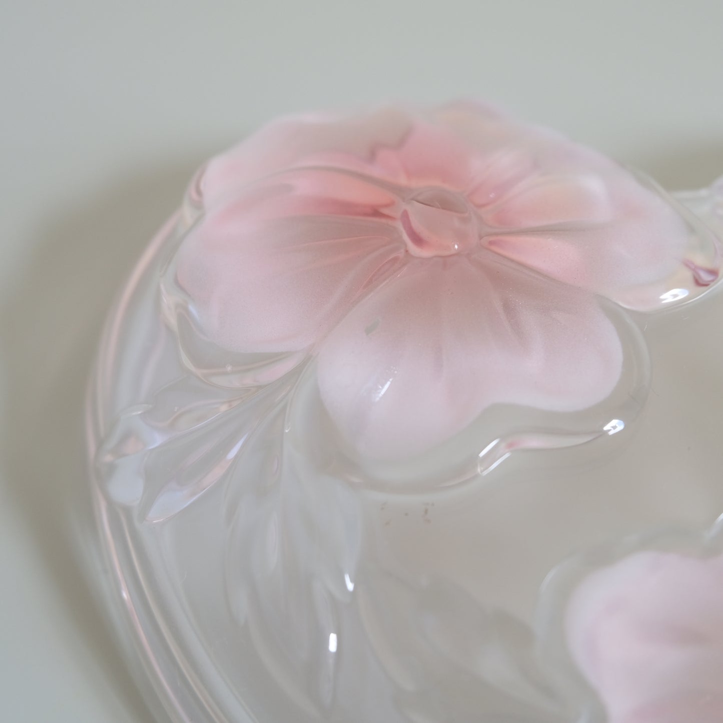 Vintage WALTHER GLAS Pansy Heart Shaped Plate