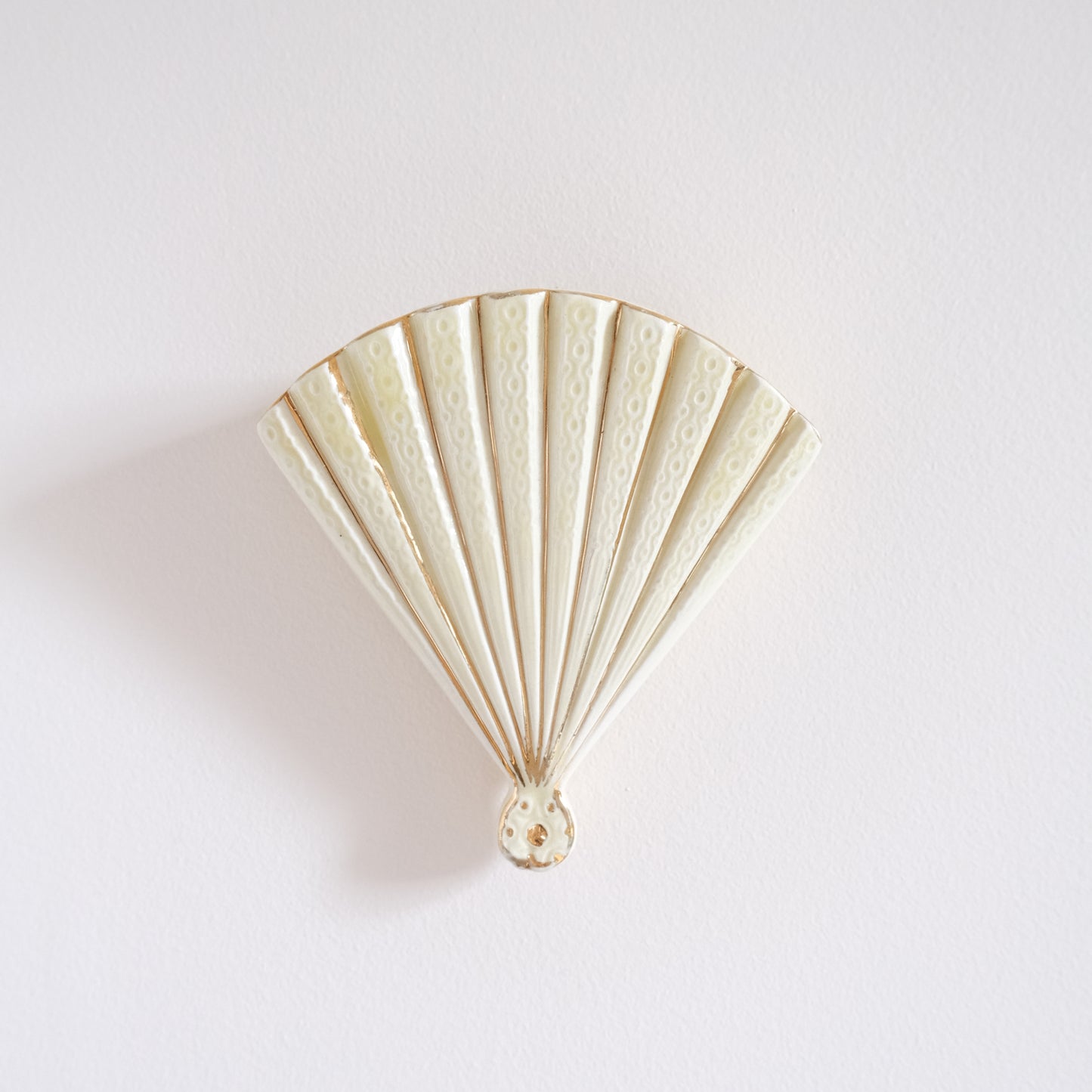 Vintage Fan Shaped Wall Pocket Vase