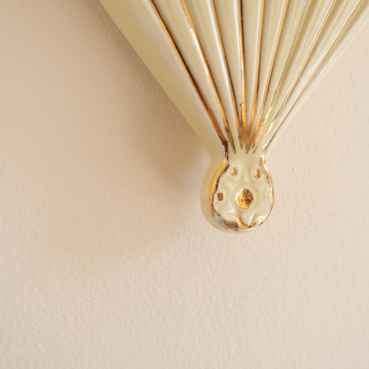 Vintage Fan Shaped Wall Pocket Vase