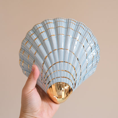 Vintage Shell Wall Pocket Vase