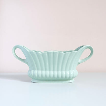 Vintage Creamy Mint Mantle Vase