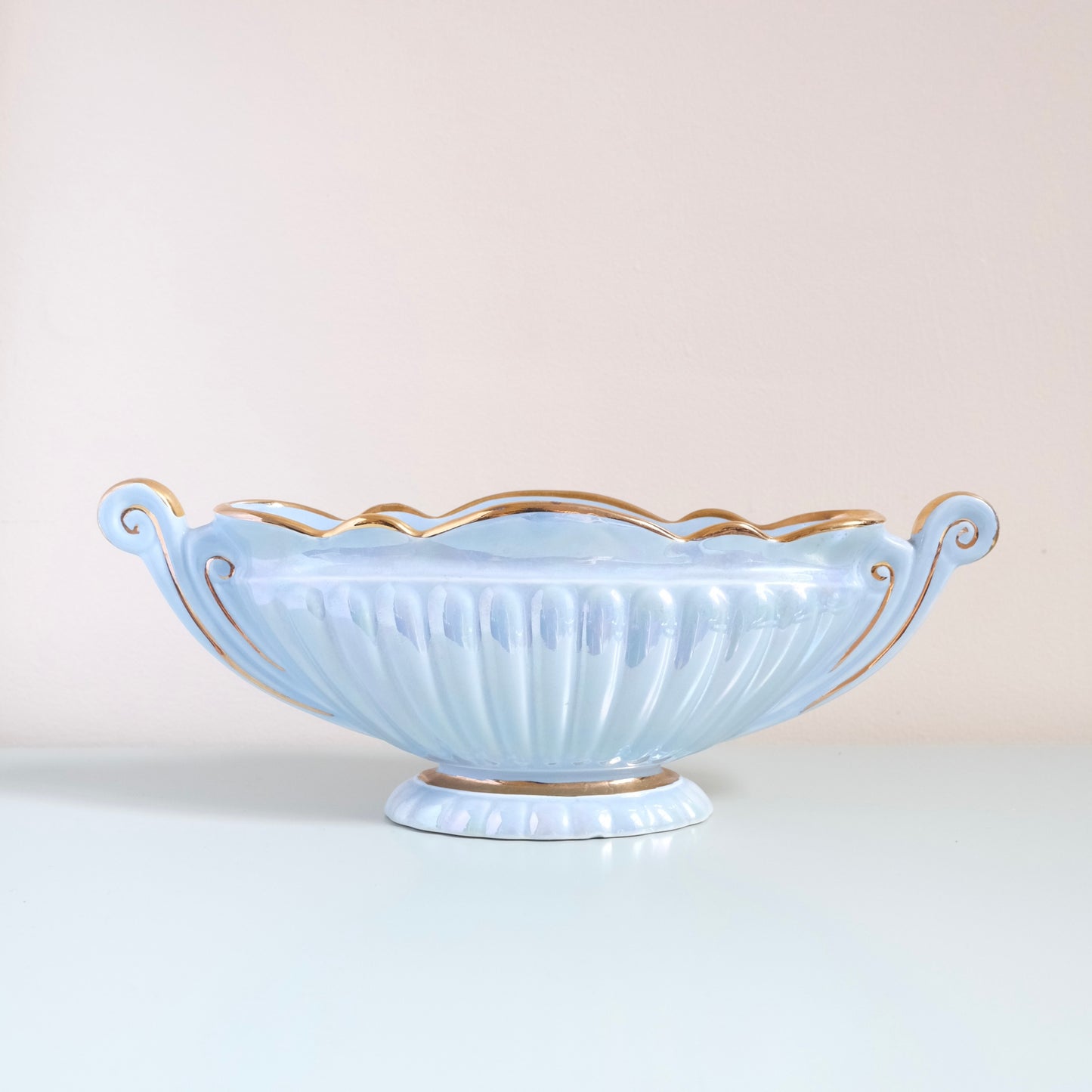 Vintage SADLER Lustreware Blue Mantle Vase