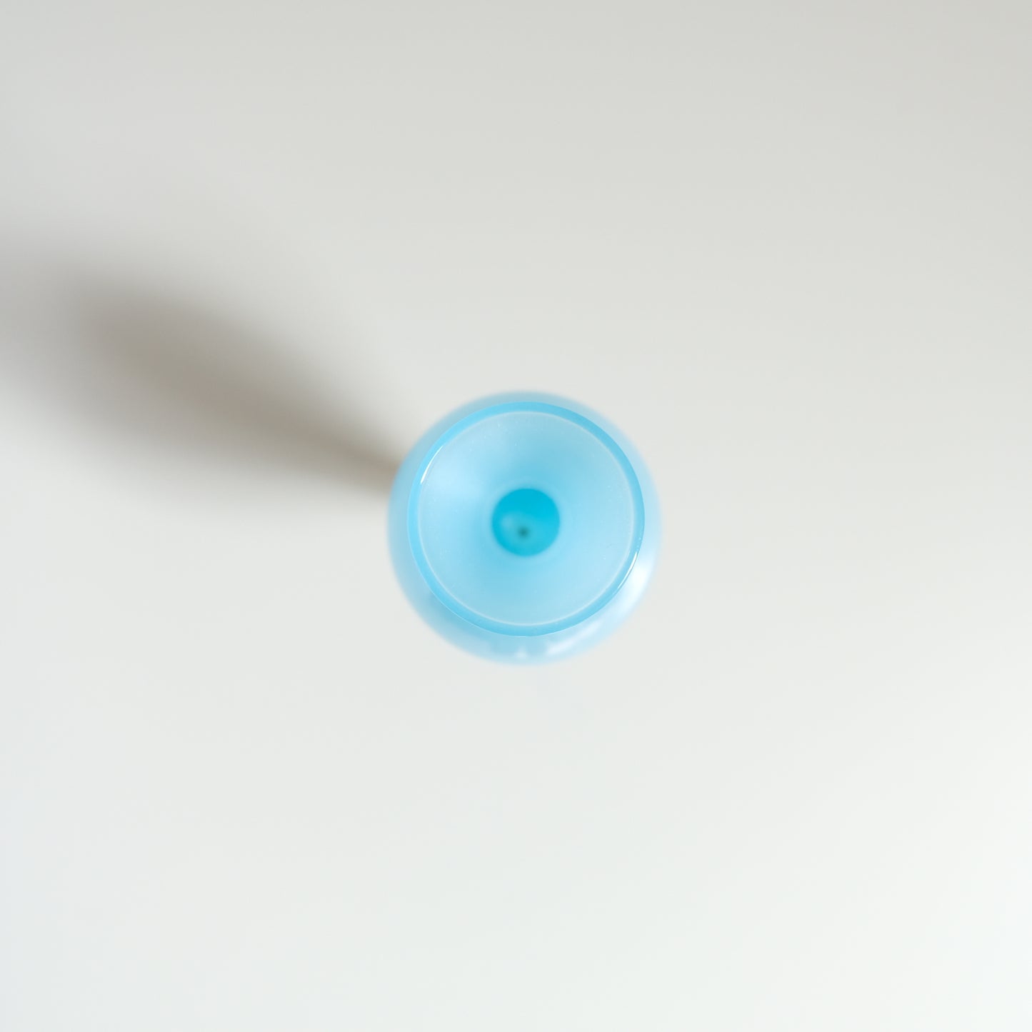 Vintage Opaline Glass Blue Vase