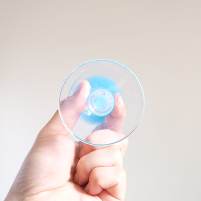 Vintage Opaline Glass Blue Vase