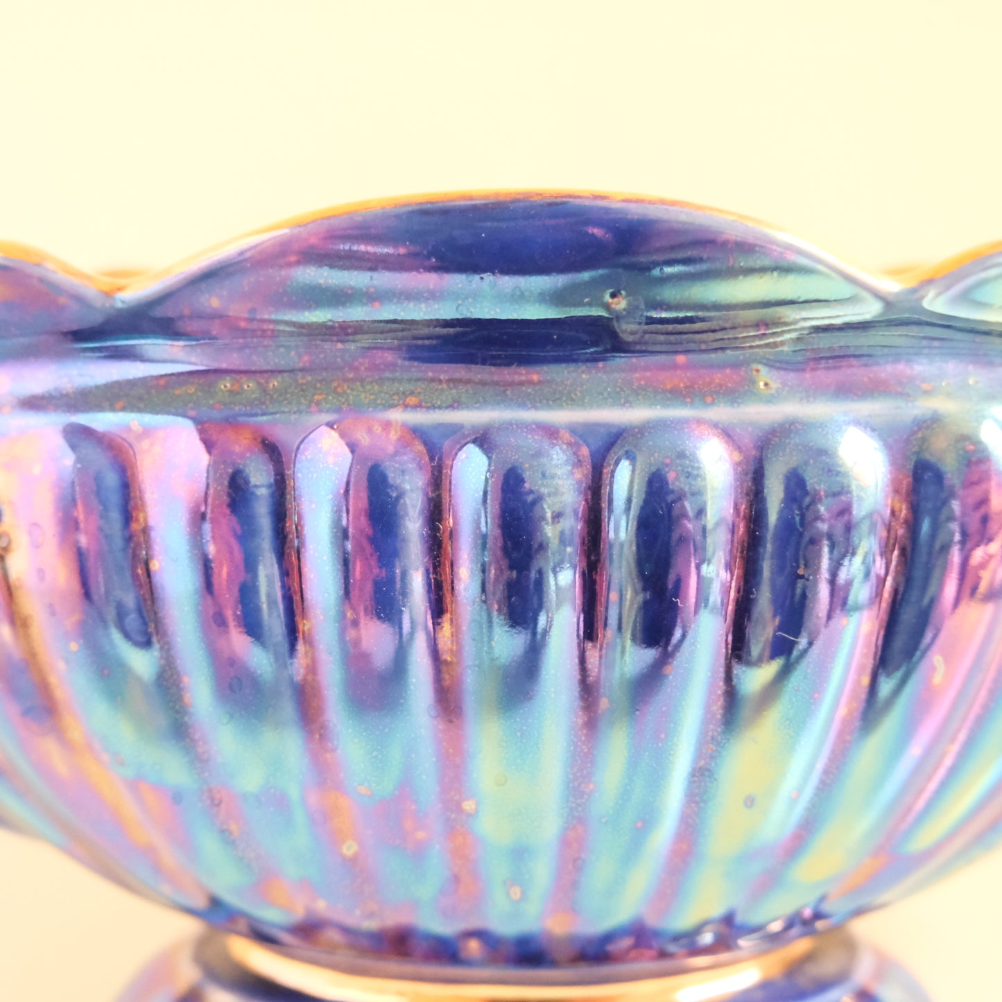 Vintage SADLER Lustreware Navy Mantle Vase