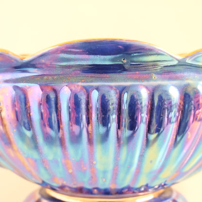 Vintage SADLER Lustreware Navy Mantle Vase