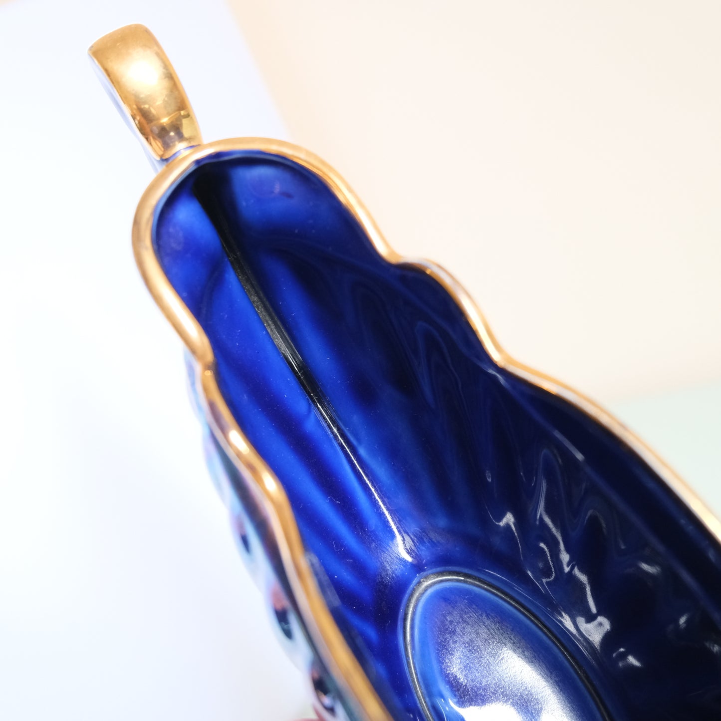 Vintage SADLER Lustreware Navy Mantle Vase