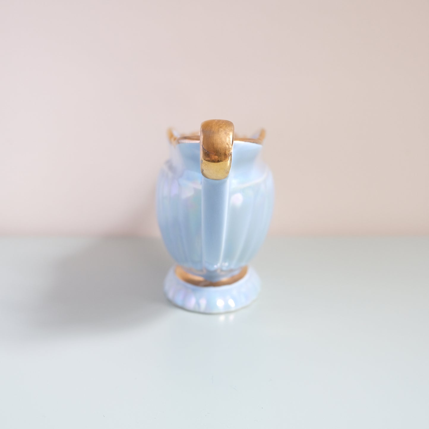 Vintage SADLER Lustreware Blue Mantle Vase