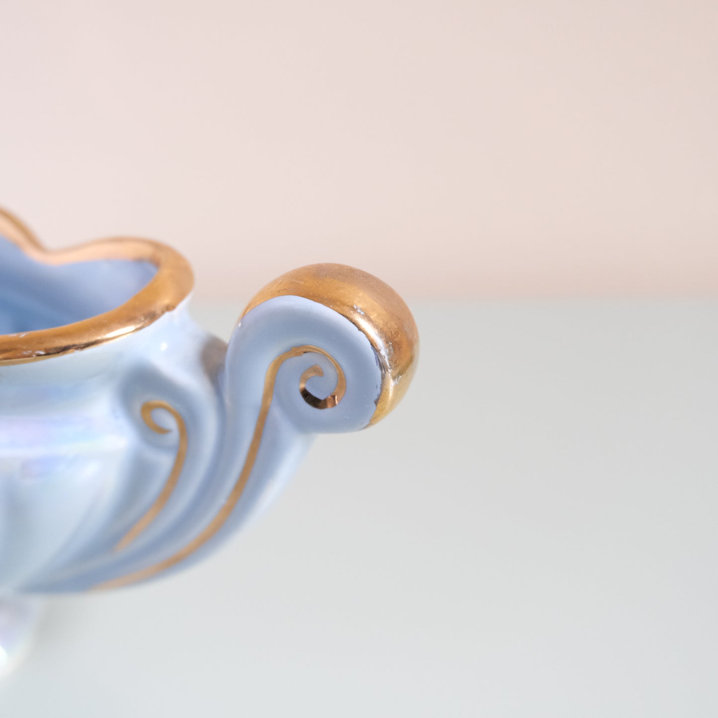 Vintage SADLER Lustreware Blue Mantle Vase